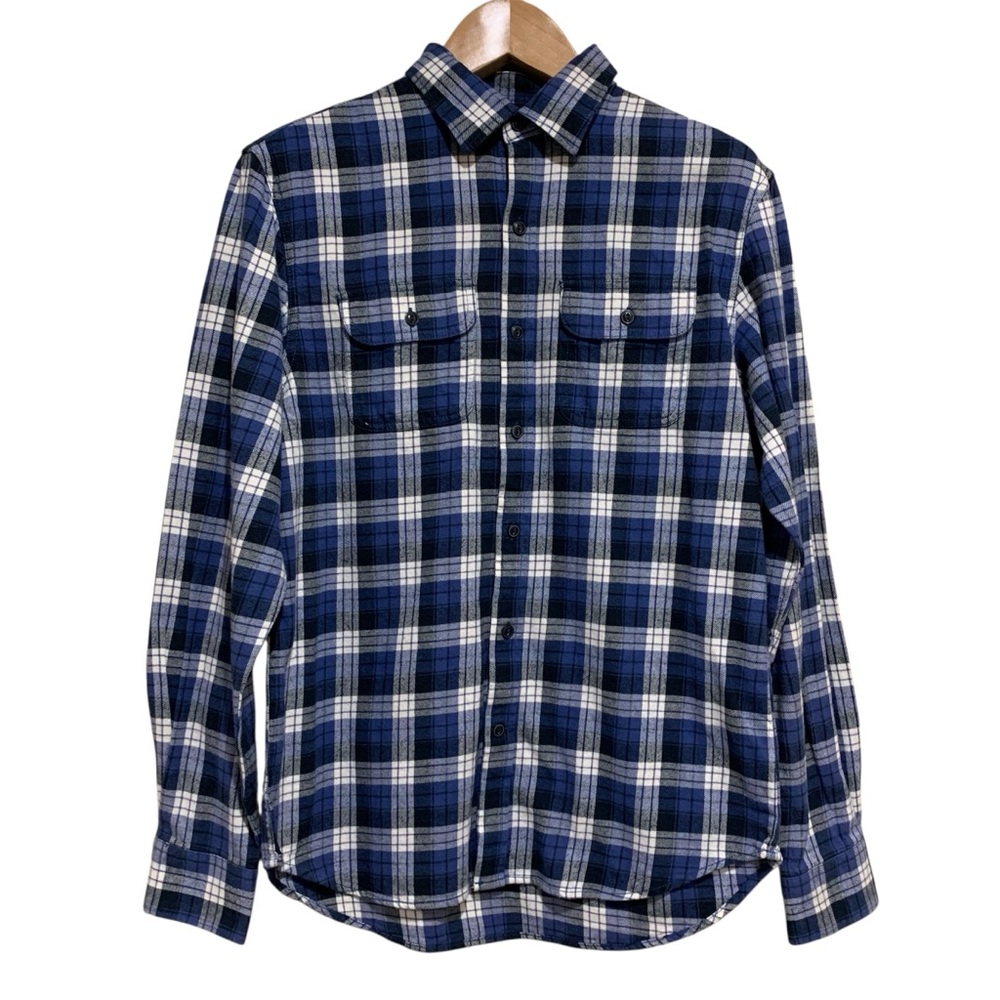 Old Navy Men's Blue Plaid Shirt Size Medium NWT Casual Layering Camping